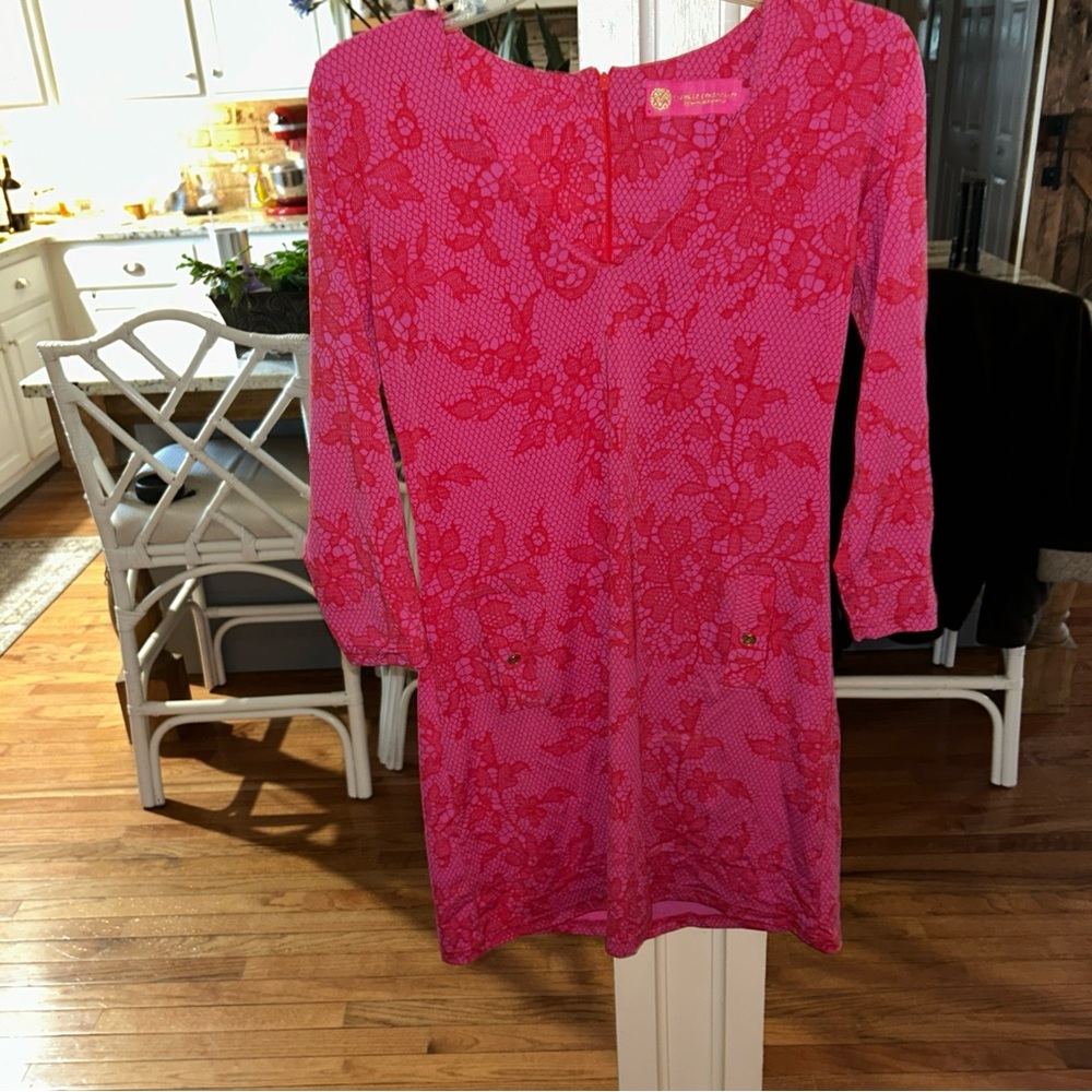 Macbeth Collection by Margaret Josephs Pink Floral Mini Dress